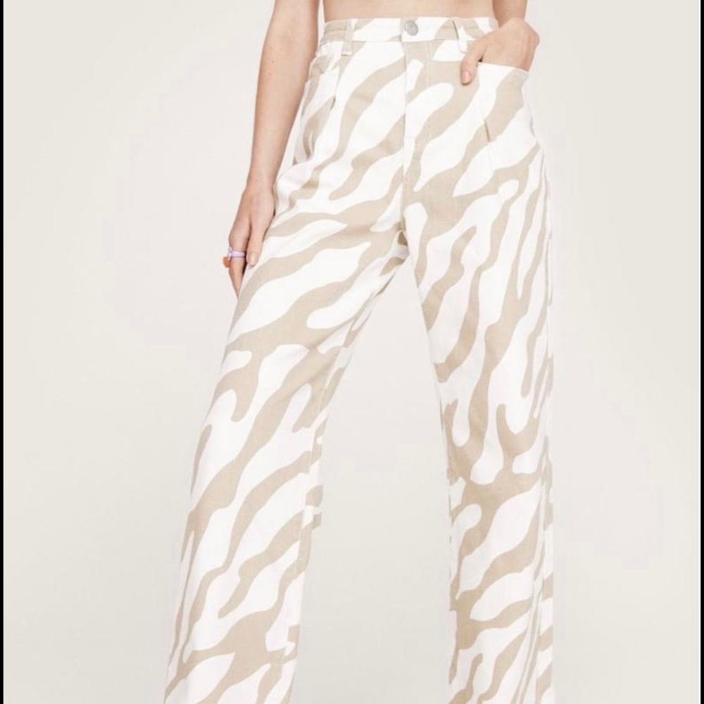 Zebra Striped Jeans